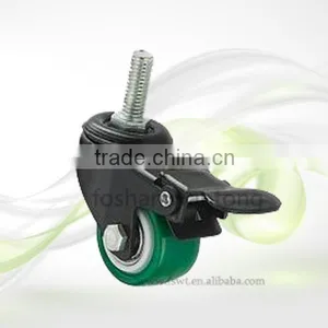 Small Furniture Wheel 42mm Screw With Lock Furniture Caster Wheel thumbnail-2