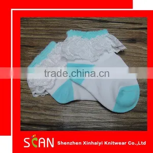 Kids Socks Manufacturers,OEM High Quality and Comfortable Cotton Lace Baby Socks thumbnail-1