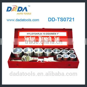 DD-TS0721 15pcs 1" Drive Socket Set,Socket Wrench,Auto Repair Hand Tool thumbnail-1