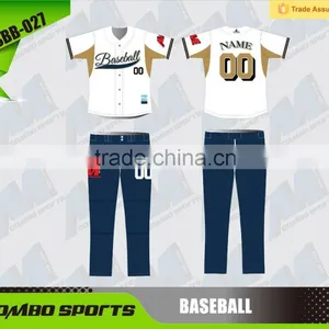 Custom Sublimation Baseball Jersey & Pants thumbnail-1