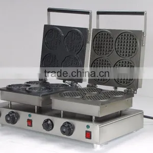 Electric Smile Waffle Maker & Round Waffle Maker thumbnail-1