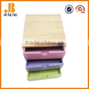 JIABAO Wooden Color Storage Box With 3 Layers thumbnail-2