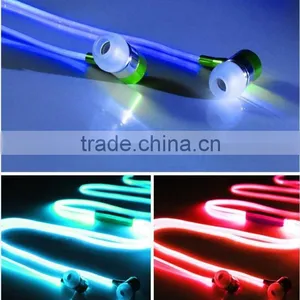 Glowing Headset Hot Sale Braid Wire Earphone With OEM Brand for Promotion thumbnail-4