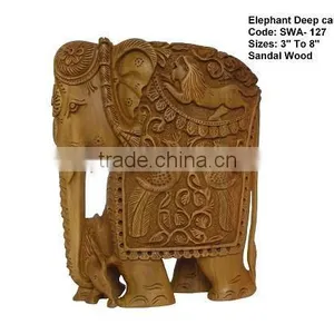 Sandalwood Carving Elephant thumbnail-1