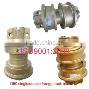 Good Quality D60 Excavator Track Bottom Roller for Undercarriage Parts thumbnail-1