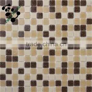 SMH19 Cheap Glass Mosaic Yellow Vitreous Design Tiles Interior Glass Mosaic thumbnail-3