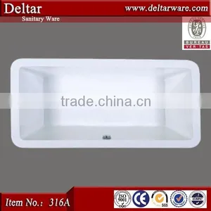 Foshan Bathtub Manufacturer Acrylic Bath Tubs, Standard Dimensions Bathroom Tubs, Solid Surface Bathtub for Sale thumbnail-4