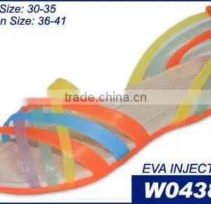 Transparent PVC Jelly Wedge Sandals thumbnail-1