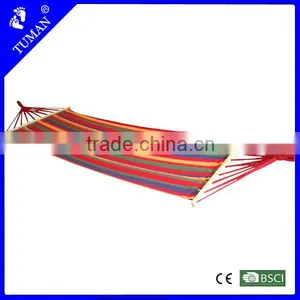 Best Camping Striped Canvas Comfortable Hammock thumbnail-1