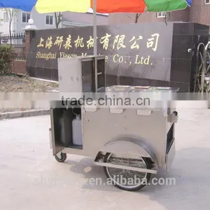 China ys Made Top Sell, Bicycle Hotdog Bike Food Cart 3 Wheels and Food Cart With Gas Steamer thumbnail-1