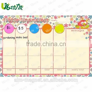 Magnetic Calendar Weekly Planner Reward Chart Schedule Organized Dry Erase Magnet for Kids thumbnail-1