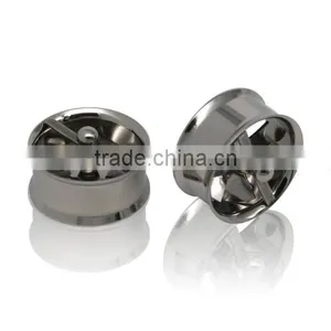 Men's Ear Circular Hollow Out Windmills Modelling Allergy thumbnail-3