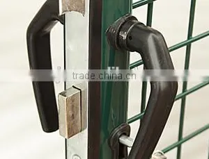 Galvanized and Powder Coating Green Color Welded Wire Mesh Decoration Euro Garden Gate thumbnail-5