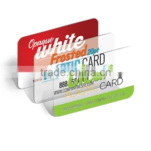 Transparent Translucent Plastic Business Card thumbnail-1