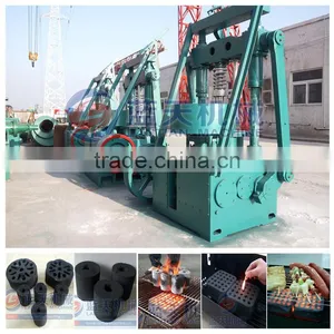 White Coal Charcoal Hookah Bbq Briquetting Machine Shisha Charcoal Briquette Machine thumbnail-1