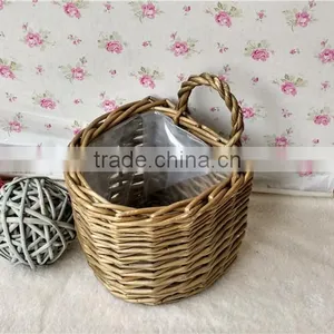 Handmade Wicker Flower Hanging Basket Plant Baskets Hanging Wholesale thumbnail-4
