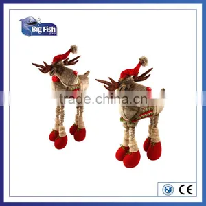 Home Decor Christmas Decoration Supplies Big Standing Deer With Retractable Legs thumbnail-1