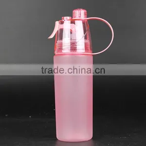 Plastic Sport Water Bottle With Straw and Spray thumbnail-2