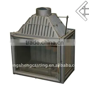 Indoor Cast Iron Wood Burning Stove With Oven thumbnail-1