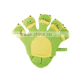Baby Cartoon Bath Glove With Five Fingers thumbnail-1