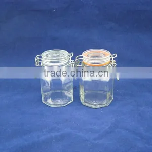 100ml Air-tgiht Octagonal Glass Jars Glass Spice Jar thumbnail-1