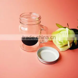 120ml Baby Use Glass Mason Jar for Ejuice With Black Frosted and Tin Lid thumbnail-2
