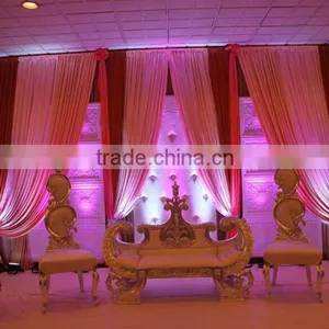 Weddings Decoration Stage Sofa Set & Chairs for Bride & Groom Classic Crafts thumbnail-1