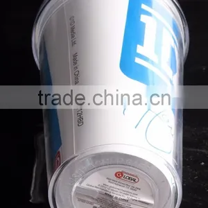 16 Oz Plastic Clear Dome Lid Double Wall Tumbler With Straw thumbnail-2