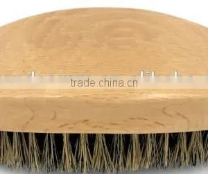 Premium Boar Bristle Beard & Hair Brush With Beechwood Contoured Handle thumbnail-1