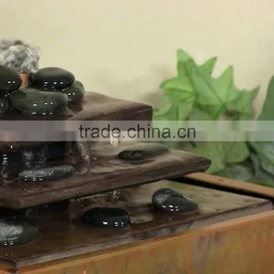 Cascading Pyramid Copper Tabletop Fountain thumbnail-4