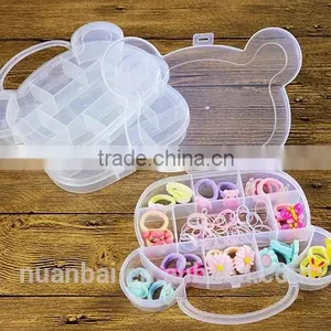 PP Plastic Cartoon Beads Clear Storage Boxes Transparent With Handle thumbnail-2