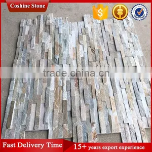 Premium Slate Stack Stone, White Beige Exterior Stone Veneer Wall Cladding thumbnail-3
