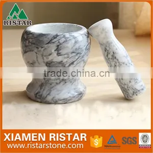 Wholesale White Marble Stone Mortar and Pestle thumbnail-3