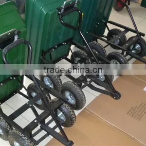 LARGE HEAVY DUTY GARDEN HOUSEHOLD 4 WHEEL UTILITY DUMP TRUCK WHEELBARROW TIPPER TC4253 thumbnail-4