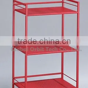 3 Tier Metal Book Shelf/magazine Rack/ Sheet Metal Storage Rack thumbnail-1