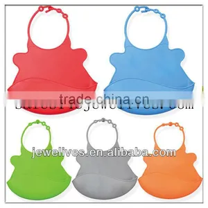 New Custom Print Baby Bibs With Crumb Catcher thumbnail-1