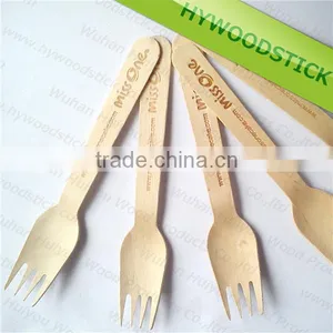 100forks Disposable 100 Wood Cutlery Silverware Wooden Forks, White thumbnail-5