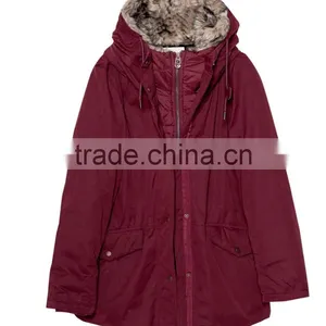 Custom Warm Fur-collar Jacket Winter Coat Skiing Jacket Women Parka Jacket thumbnail-2