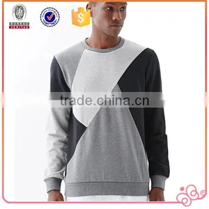 2016 Split Joint New Design Crewneck Mens Custom Sweatshirt thumbnail-1