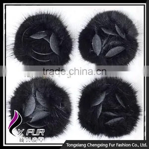 CX-A-25D Women Party Mink Fur Flower Coat Brooch Pin thumbnail-2