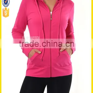 Woman Fitness Wholesale Zip Up Run Hoodies Custom Fleece Gym Hoodies thumbnail-4
