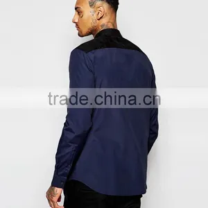 Latest Shirts With Faux Suede Panels thumbnail-2