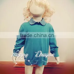 2014 Latest 100% Cotton Sweater Designs for Children,new Design Knitted Kids Pullover Sweater,european Style Sweaters for Kids thumbnail-1