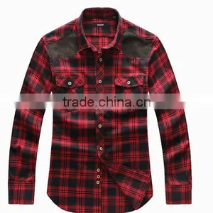 2013 Latest Fashion Men Classic L/S Flannel Check Shirts thumbnail-1