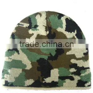 2014 Hot Sale Camo Beanie Hat thumbnail-1