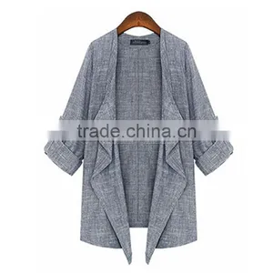 Summer and Spring New Arrival Three Quarter Sleeve Thin Sweater,women Coat,cardigan Latest Design thumbnail-2