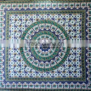 Hippie Tapestry Mandala Tapestry Color White thumbnail-5
