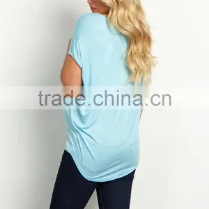 Wholesale Graphic Print Short Sleeve Maternity Wear Fashion Women Maternity Top thumbnail-6