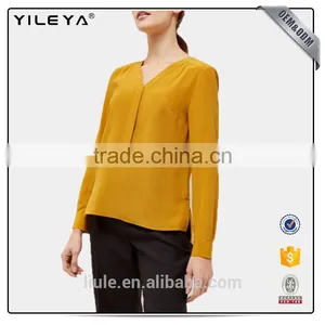Latesed Women Chiffon Blouse Sexy Collar Blouse thumbnail-1