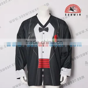 Reversible Sublimation Ice Hockey Jerseys China /Ice Hockey Wear Custom Half and Half Jersey thumbnail-3
